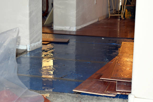 Professional Flood Damage Restoration technician working in Mount Hope, NJ